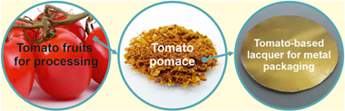 Bio-based lacquers from industrially processed tomato pomace for sustainable metal food packaging-1